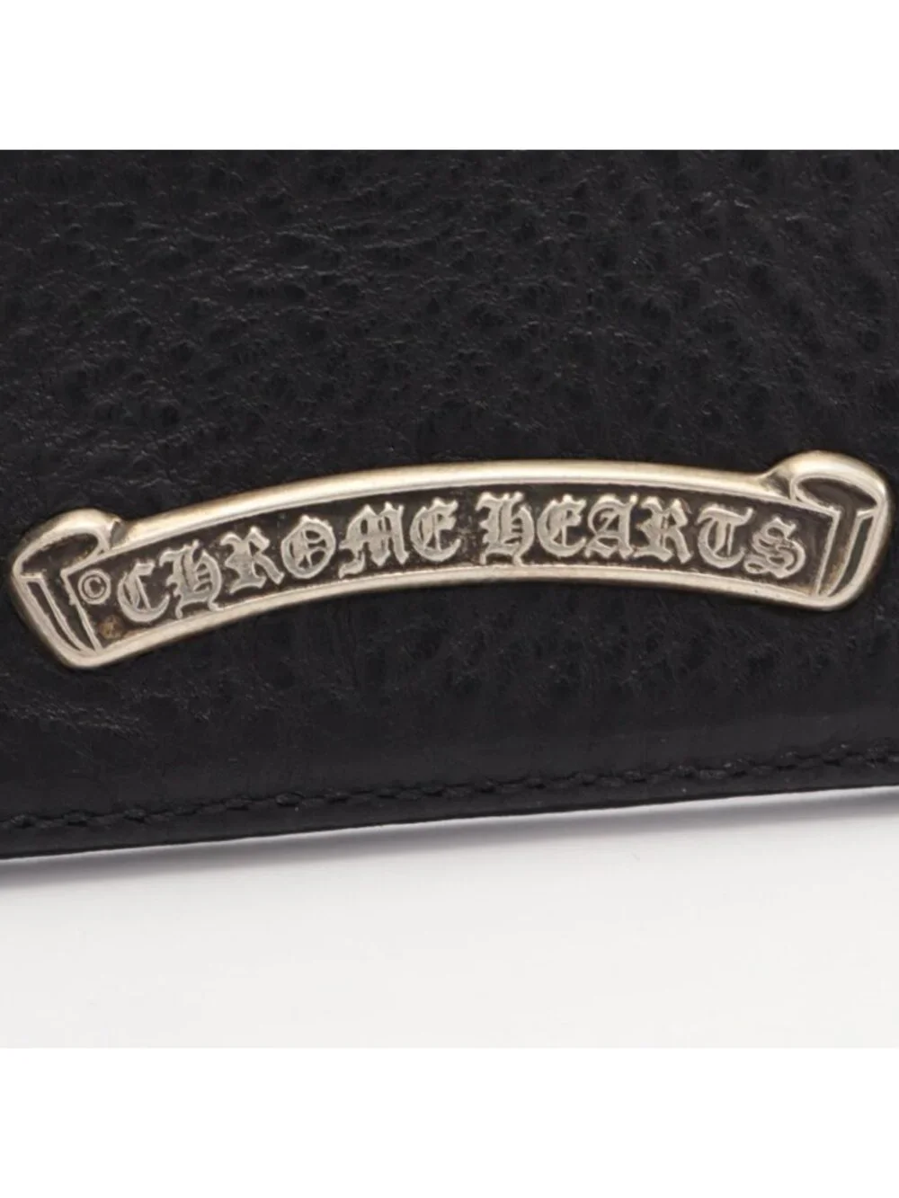 Chrome Hearts Card Case CH Cross Leather